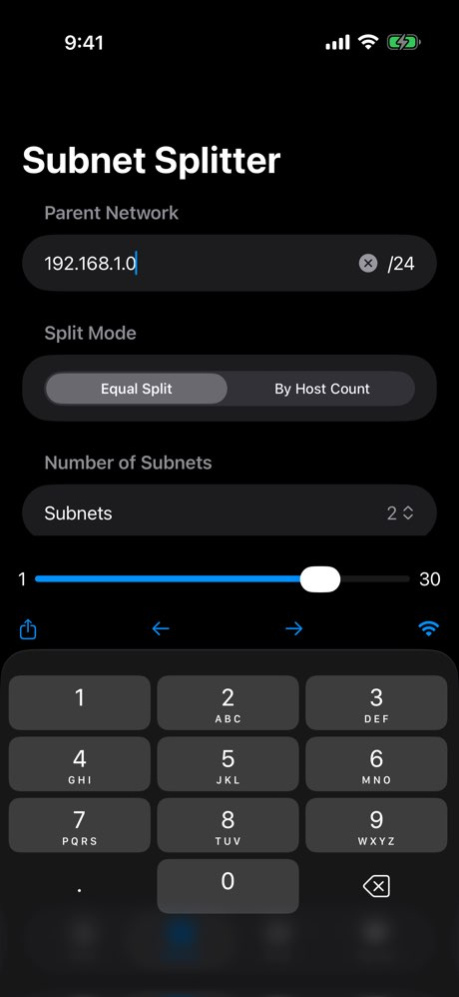 Subnet Calculator + 4.0 Screenshot