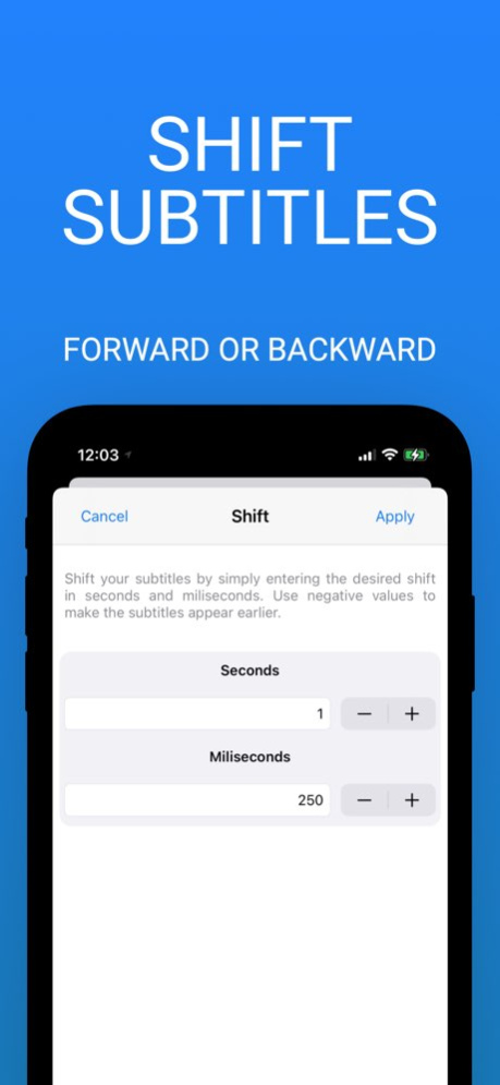 SubShifter - Fix subtitles SRT 2.1 Screenshot