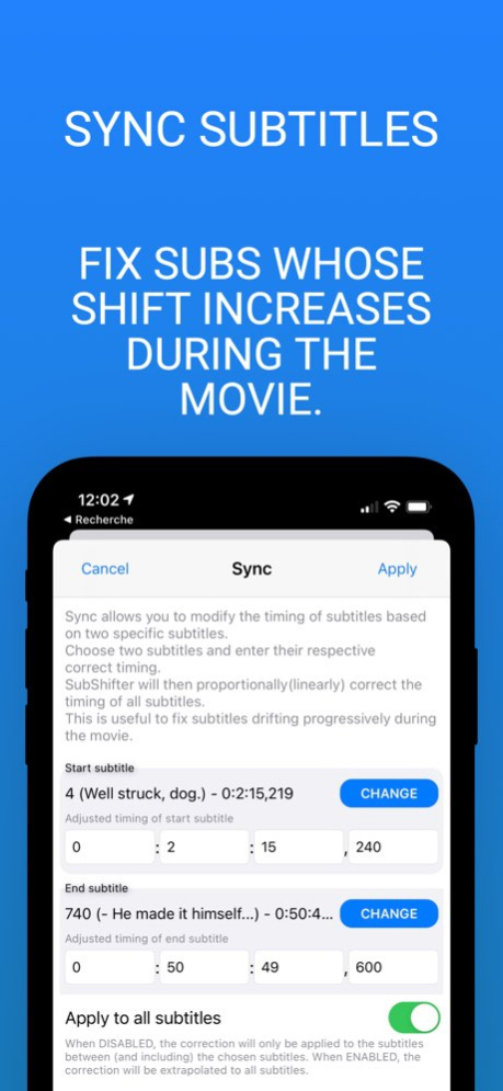 SubShifter - Fix subtitles SRT 2.1 Screenshot