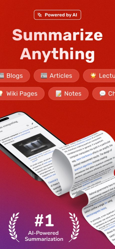 Summarizer - AI Text Summary 3.0.0 Screenshot