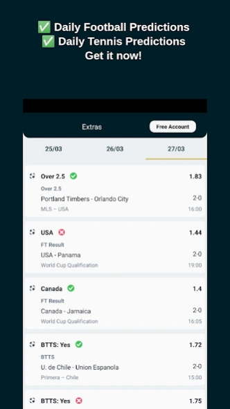 Football & Tennis Tips Daily 3.0.1 Screenshot
