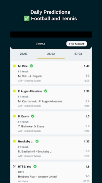 Football & Tennis Tips Daily 3.0.1 Screenshot
