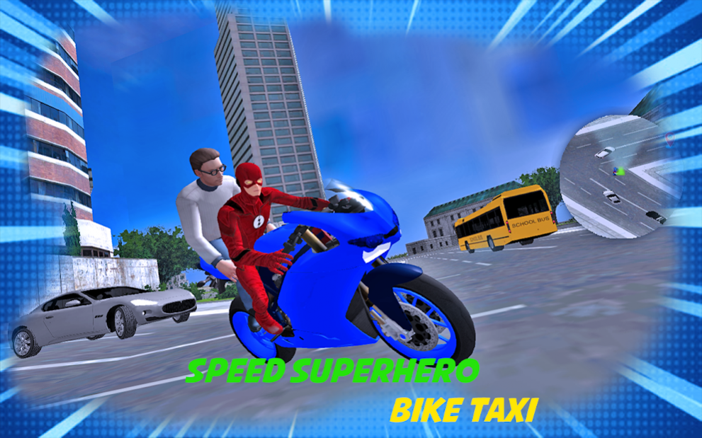 Superhero Bike Taxi Game - Mot 1.0 Screenshot