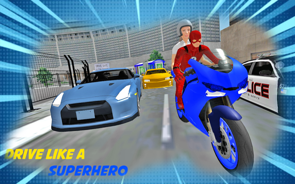 Superhero Bike Taxi Game - Mot 1.0 Screenshot