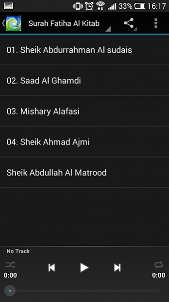 Surah Fatiha Al Kitab 1.0 Screenshot