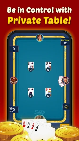 Seep by Octro- Sweep Card Game 3.33 Screenshot