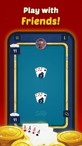 Seep by Octro- Sweep Card Game 3.33 Screenshot
