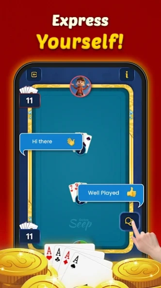 Seep by Octro- Sweep Card Game 3.33 Screenshot