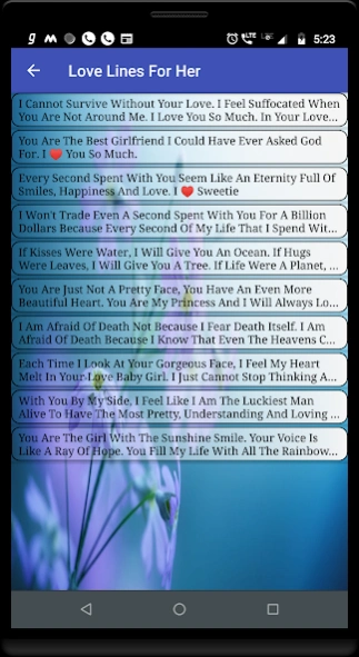 True Love Romantic Quotes  Screenshot