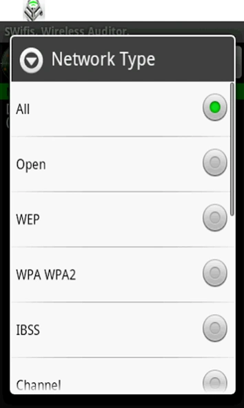 SWifis. Wireless WiFi Scanner. 1.1 Screenshot