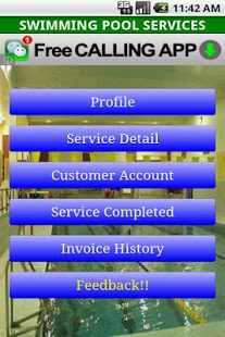 Swimming Pool Service 1.0 Screenshot