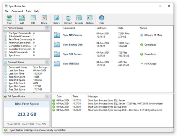 SyncBreeze Pro 18.1.26 Screenshot