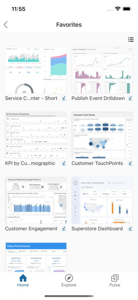 Tableau Mobile for BlackBerry 25.331.9307 Screenshot