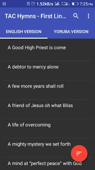 TAC Hymns 2.15 Screenshot