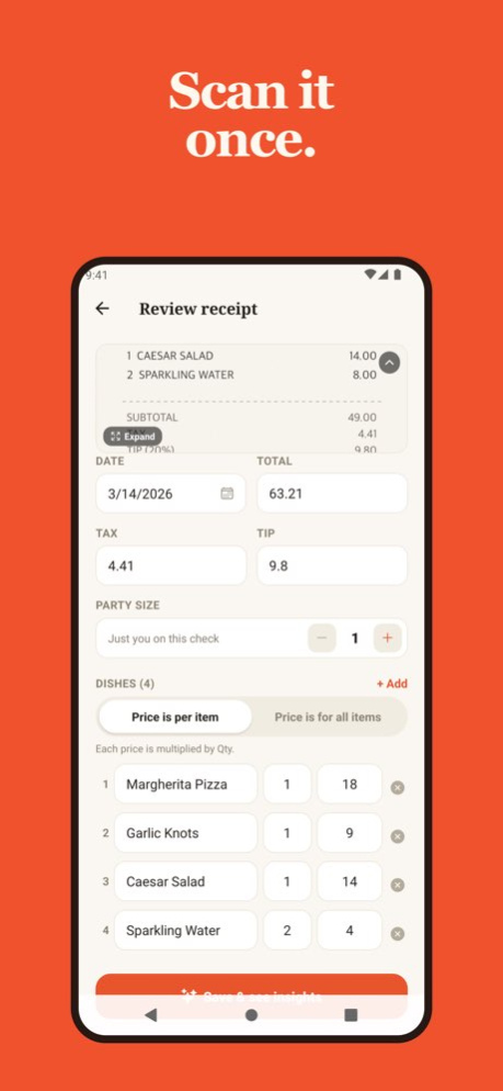 tasti - Best dishes by receipt 1.0.9 Screenshot