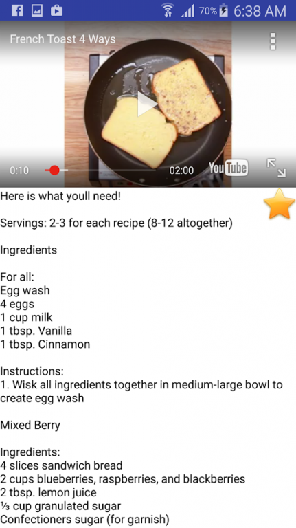 Tasty Recipes : Tasty Cooking 2.0 Screenshot