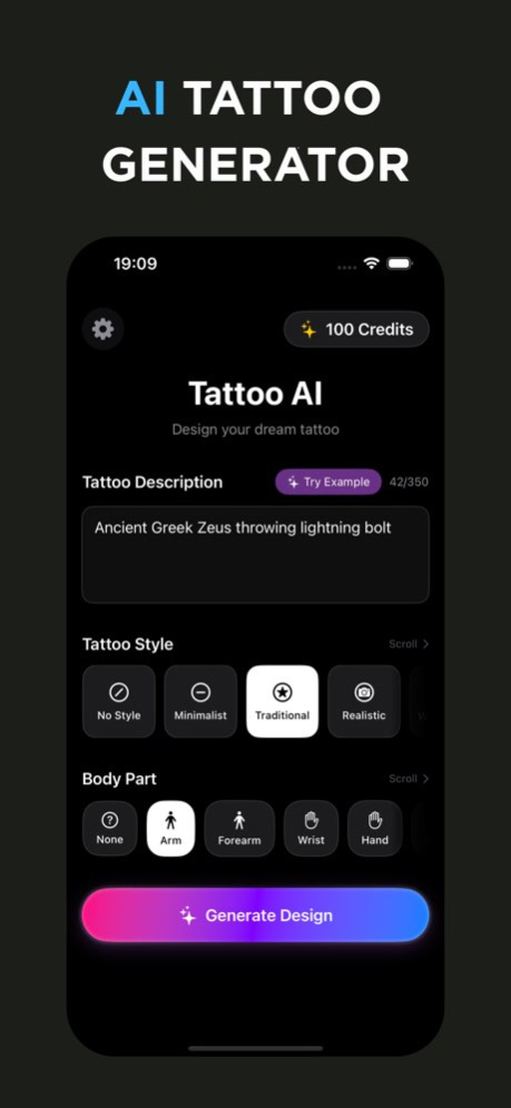 Tattoo AI: Generator & Design 4.0.0 Screenshot