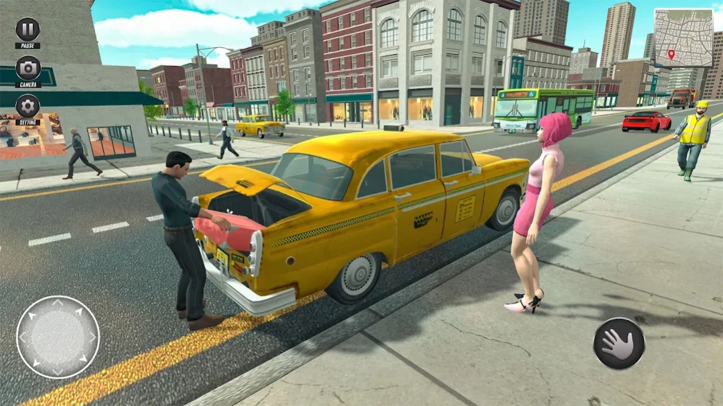 Grand Taxi Driving 3D Game 6.1 Screenshot