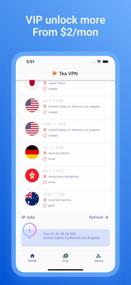 Tea VPN: Super VPN Since 2019 1.0.8 Screenshot