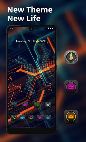 Tech theme Technology chip Jio 2.0.1 Screenshot