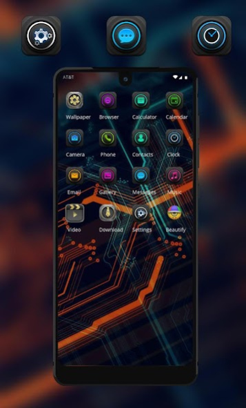Tech theme Technology chip Jio 2.0.1 Screenshot