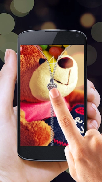 Teddy Bear Zipper Lock Screen 60.5 Screenshot