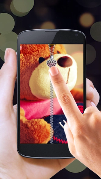 Teddy Bear Zipper Lock Screen 60.5 Screenshot