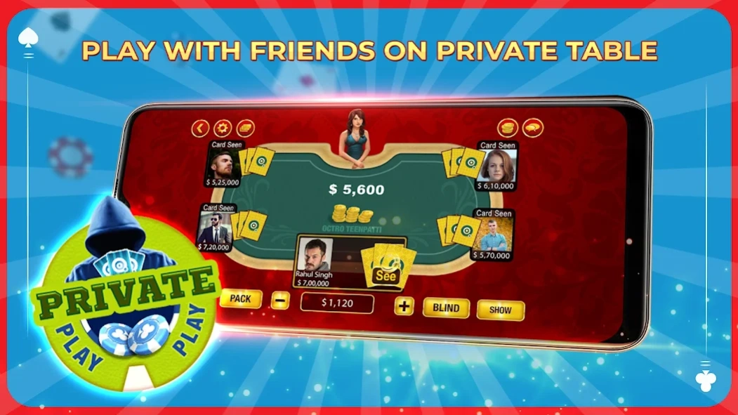 Teen Patti Octro Poker & Rummy 11.77 Screenshot