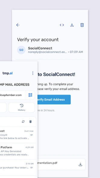 Temp Mail - by tmp.al 1.0.8 Screenshot