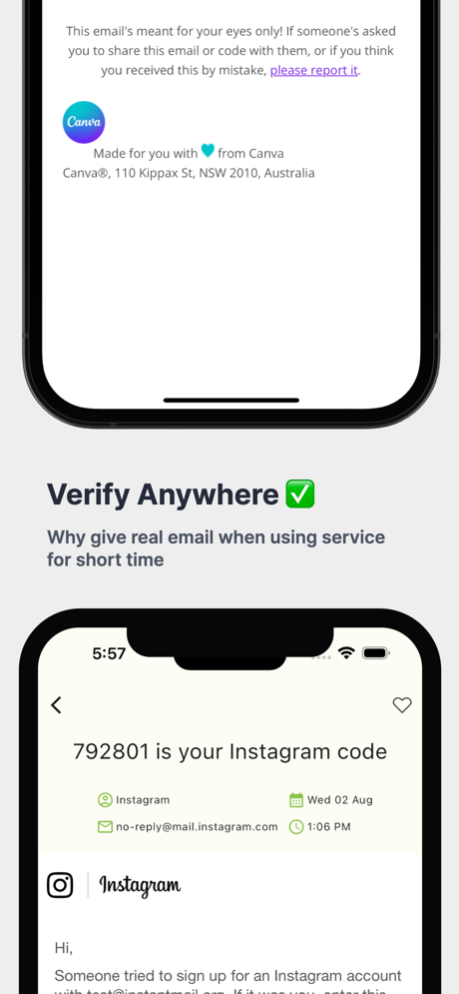 TempMail : Temporary Email 1.0.1 Screenshot