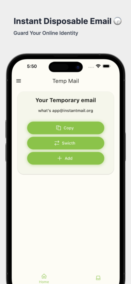 TempMail : Temporary Email 1.0.1 Screenshot