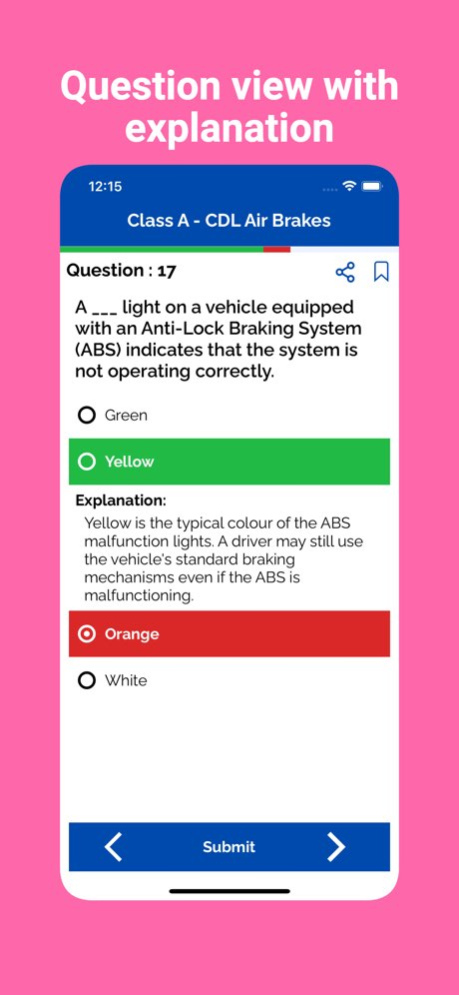Tennessee CDL Prep Test 1.3 Screenshot