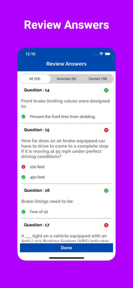 Tennessee CDL Prep Test 1.3 Screenshot