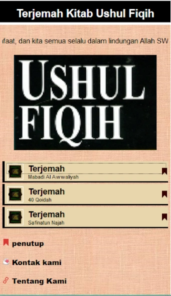 Terjemah Ushul Fiqih Islam  Screenshot