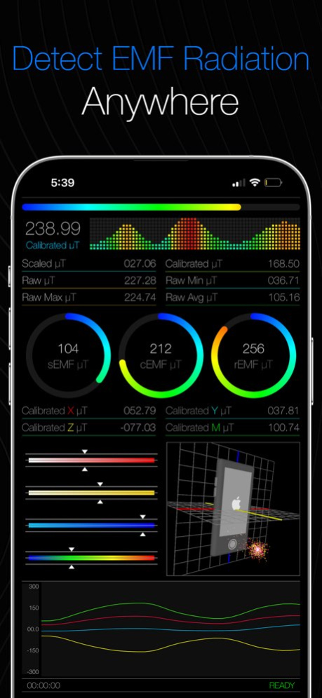 TeslaVision EMF Detector 2.0.1 Screenshot