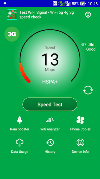 Clean Up Your Phone - 3G, 4G, 5G, WiFi Speed Test 1.6 Screenshot