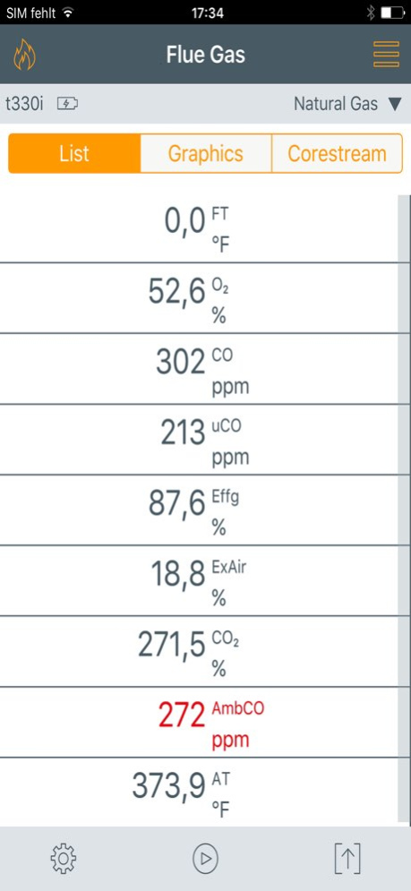 testo 330i App 8.8.1 Screenshot