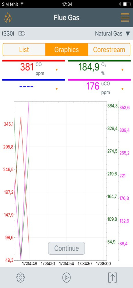 testo 330i App 8.8.1 Screenshot