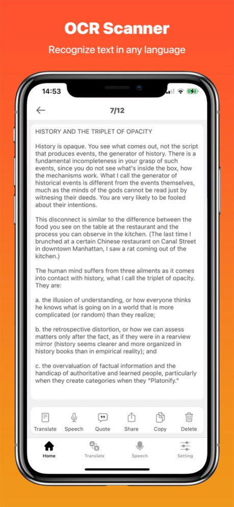 Text Scanner - OCR & Translate 5.0 Screenshot