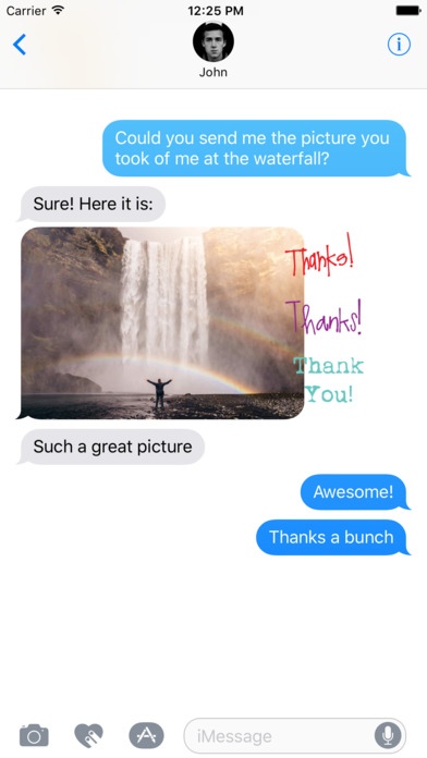 Thanks! Stickers 1.1 Screenshot