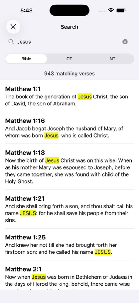 The Bible. 2.0.1 Screenshot
