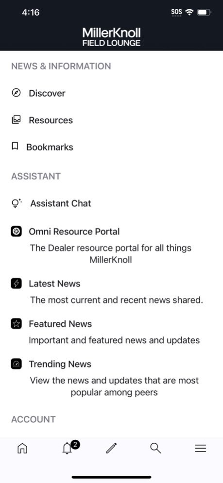 MillerKnoll Field Lounge 26.5.0 Screenshot
