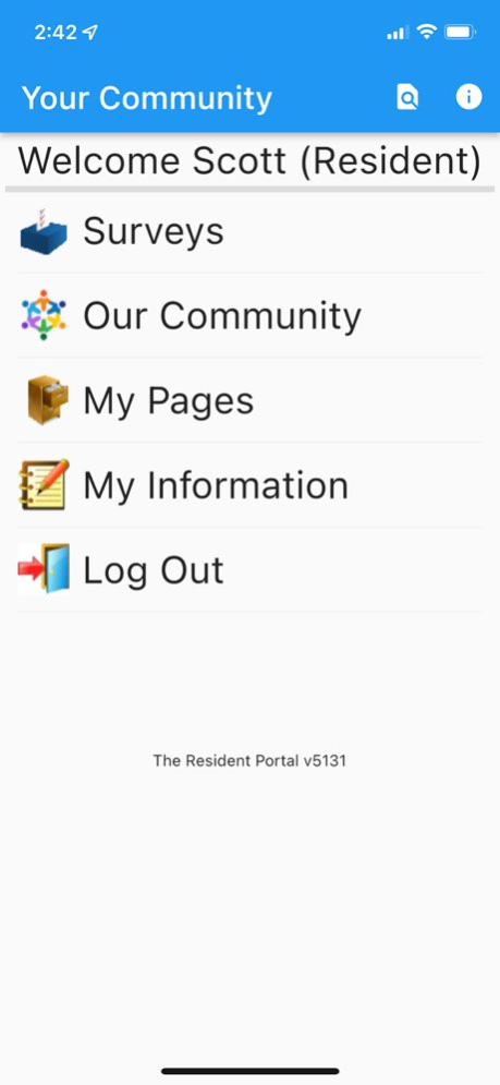 The Resident Portal 5.26 Screenshot