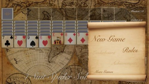 The Spider Solitaire Game 1.6.1 Screenshot