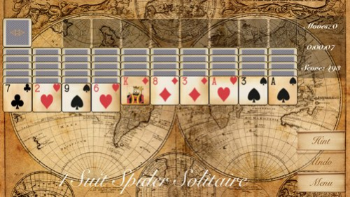 The Spider Solitaire Game 1.6.1 Screenshot
