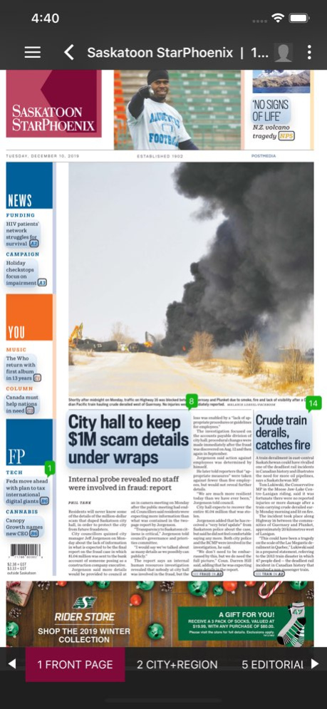 The StarPhoenix ePaper 7.0 Screenshot