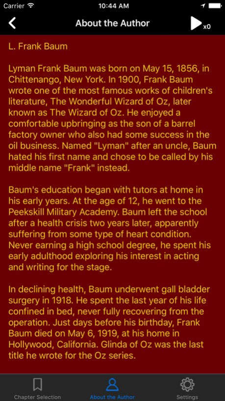The Wonderful Wizard of Oz! by L. Frank Baum 1.1 Screenshot