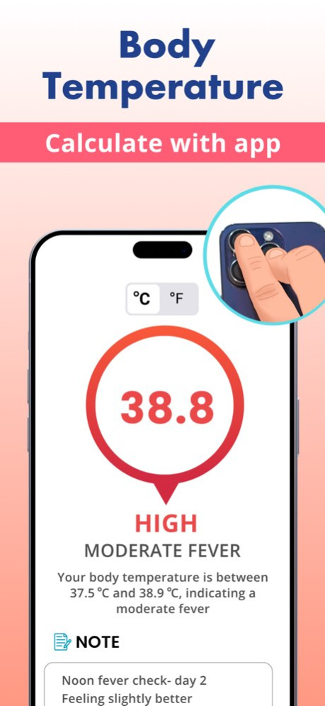 Thermometer: Body Temperature 1.4.0 Screenshot