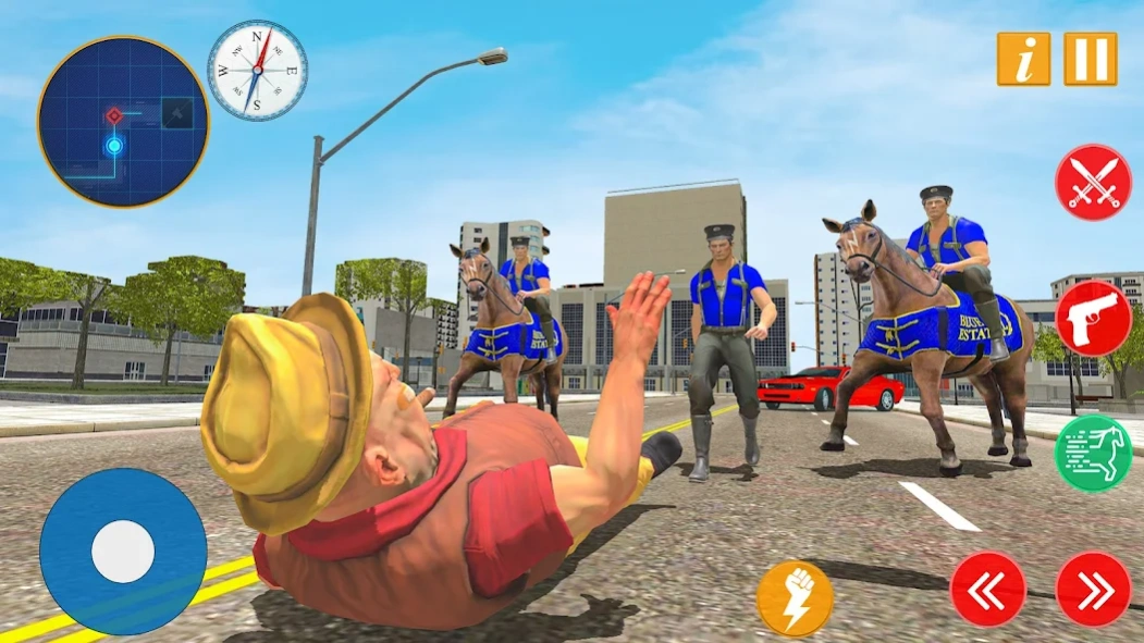 Thief Police Game Horse Chase  Screenshot
