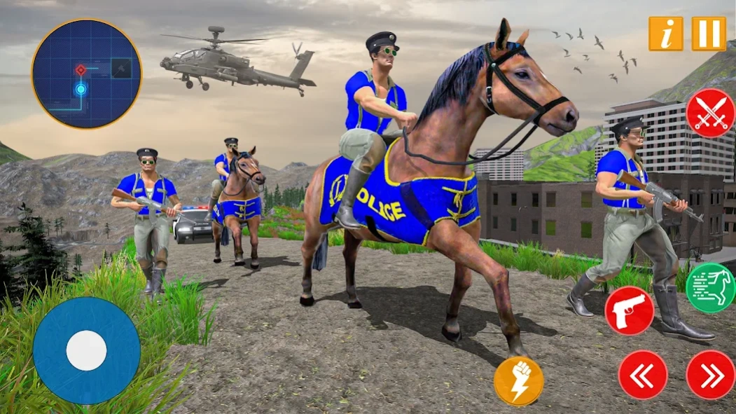 Thief Police Game Horse Chase  Screenshot
